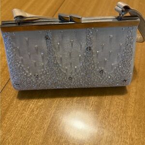 Elegant Silver Clutch Bag
